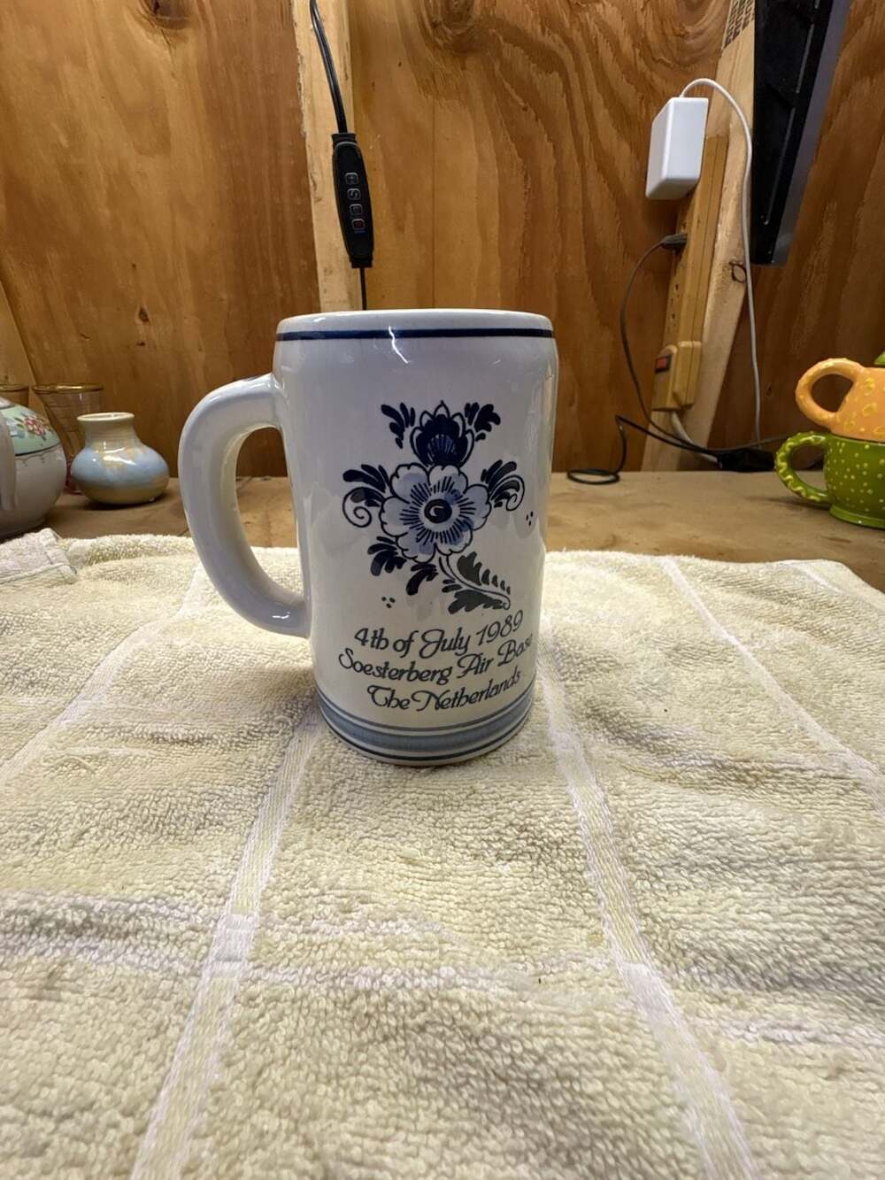 Delft Blue Hand-painted Heineken Beer Stein Mug Tankard
